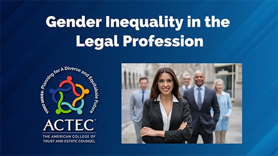 Gender Inequality in the Legal Profession