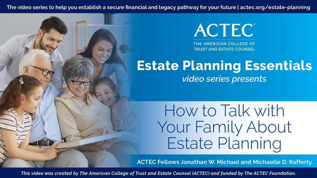 How to Talk with Your Family About Estate Planning